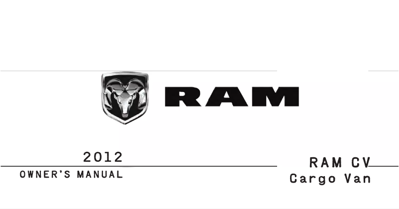 Image de la première page du manuel de l'appareil C/V (2012)