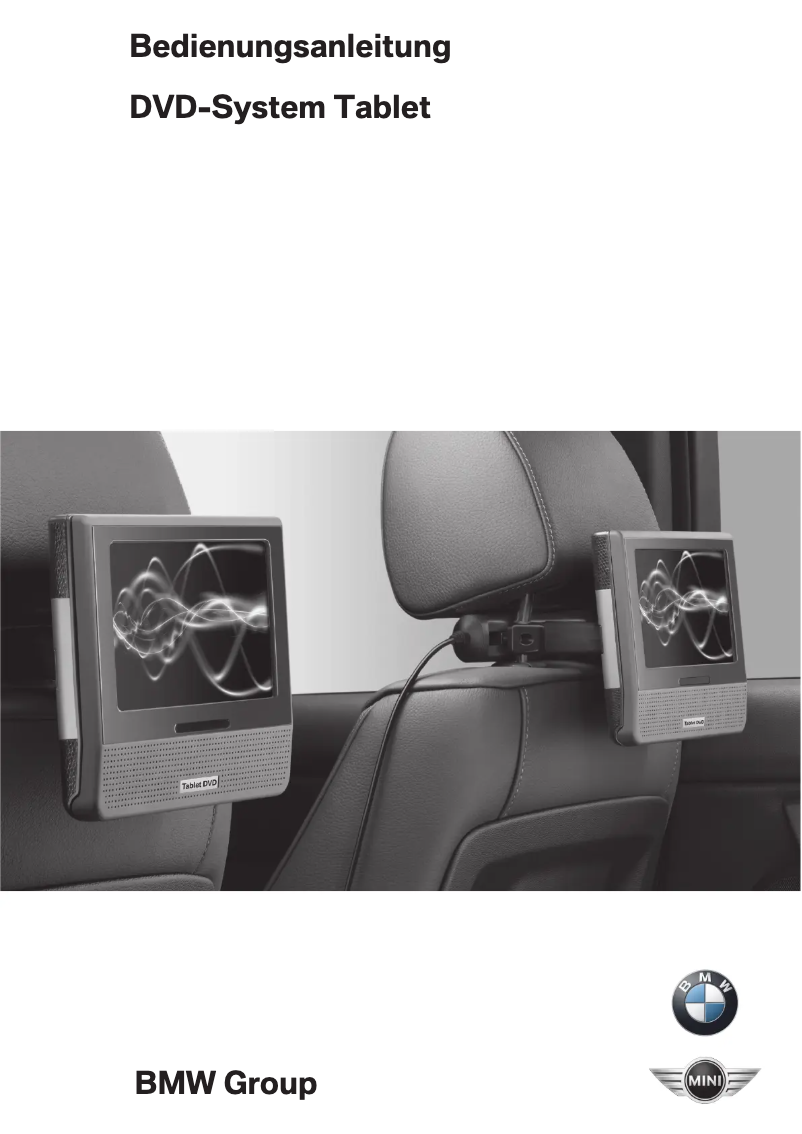 Page 1 de la notice Manuel utilisateur BMW DVD-System Tablet