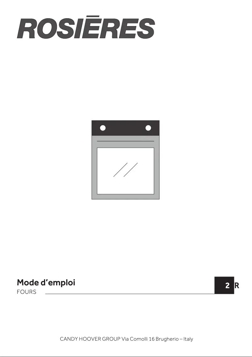 Page 1 de la notice Manuel utilisateur Rosieres RFC5S5979PN WIFI