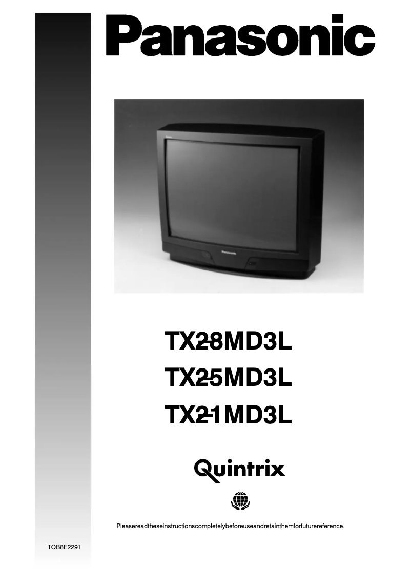 Image de la première page du manuel de l'appareil TX-25MD3L