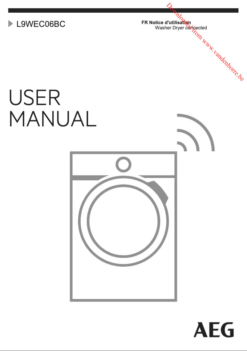 Page 1 de la notice Manuel utilisateur AEG L9WEC06BC