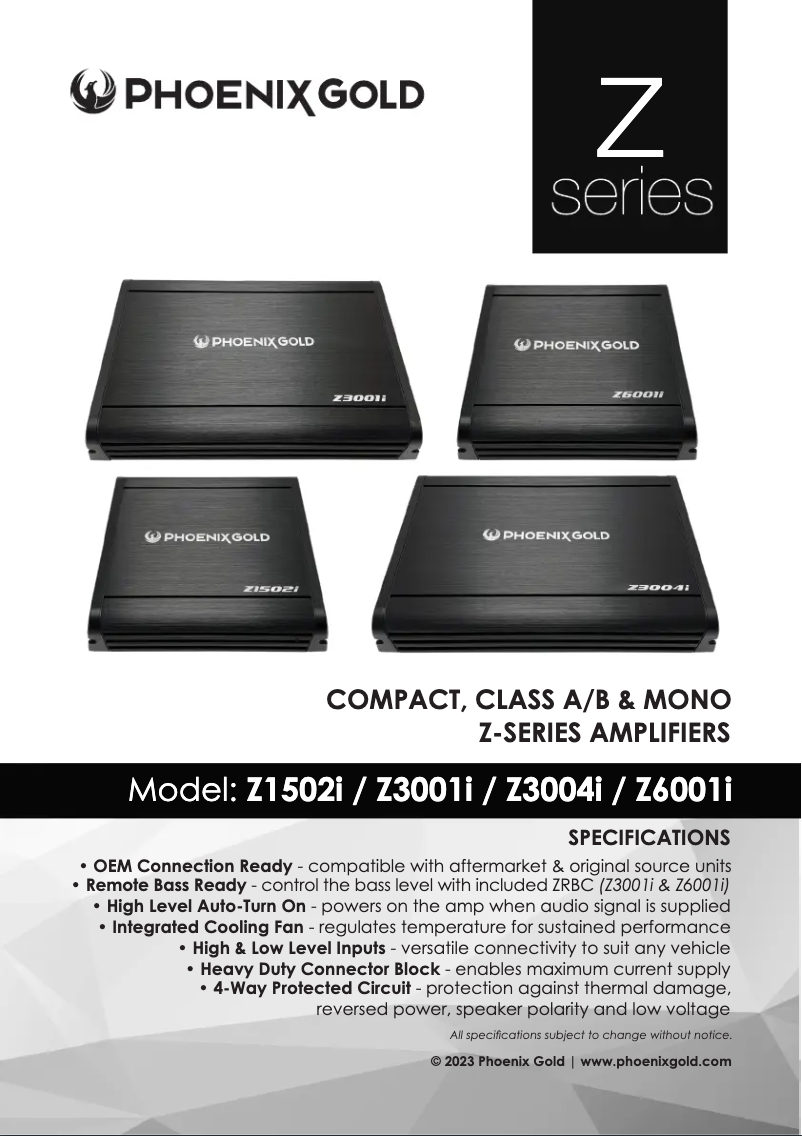 Página 1 del manual Manual de usuario Phoenix Gold Z6001i