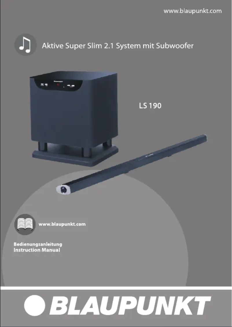 Página 1 del manual Manual de usuario Blaupunkt LS 190