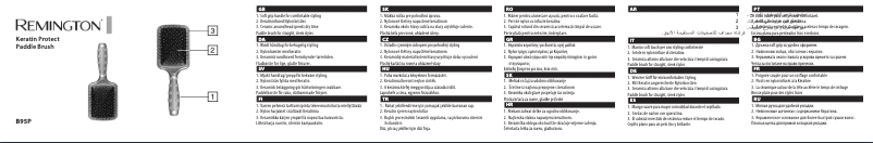 Page 1 de la notice Manuel utilisateur Remington Keratin Therapy Paddle B95P