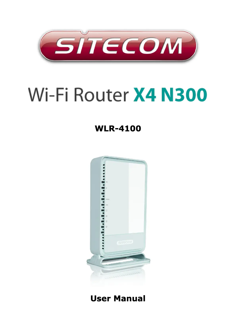 Page 1 de la notice Manuel utilisateur Sitecom WLR-4100