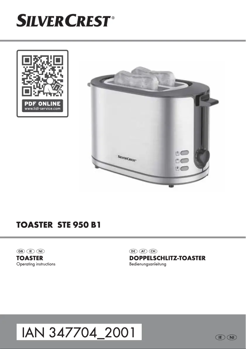 Page 1 de la notice Manuel utilisateur SilverCrest STE 950 B1