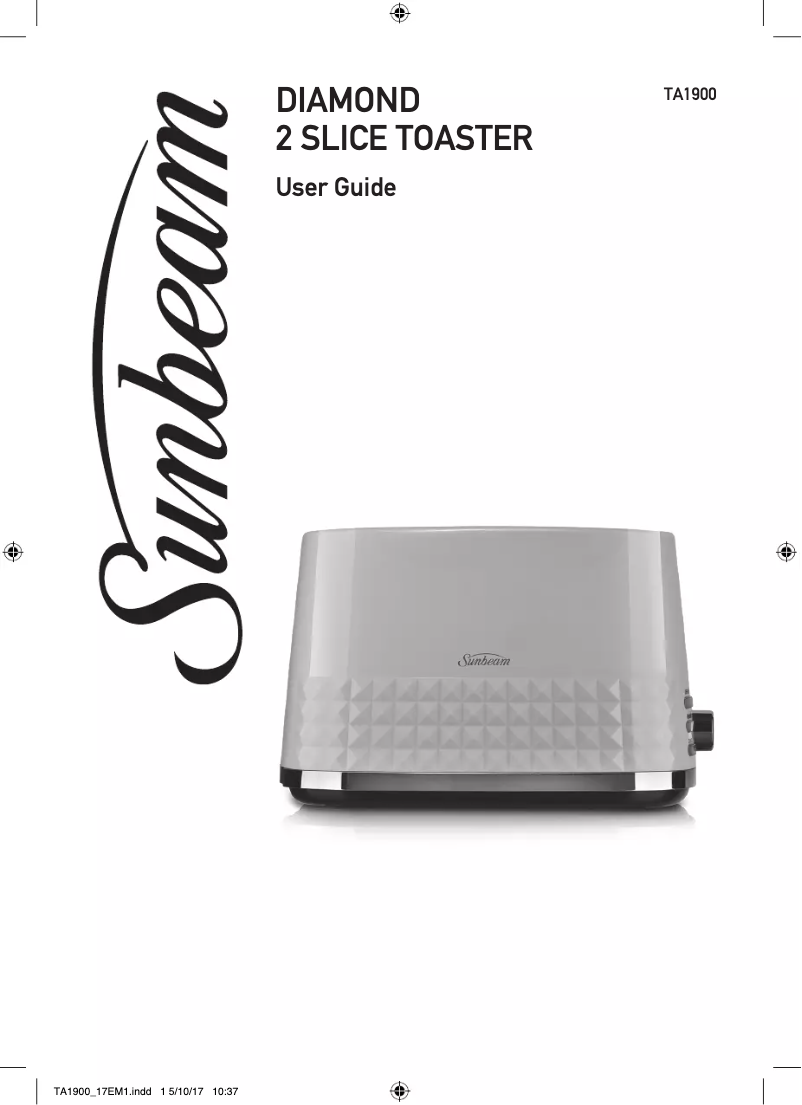 Page 1 de la notice Manuel utilisateur Sunbeam Diamond TA1900
