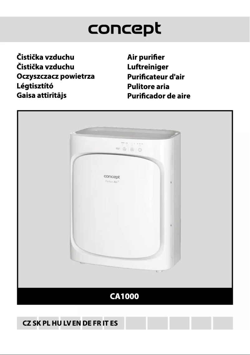 Image de la première page du manuel de l'appareil Perfect Air CA1000