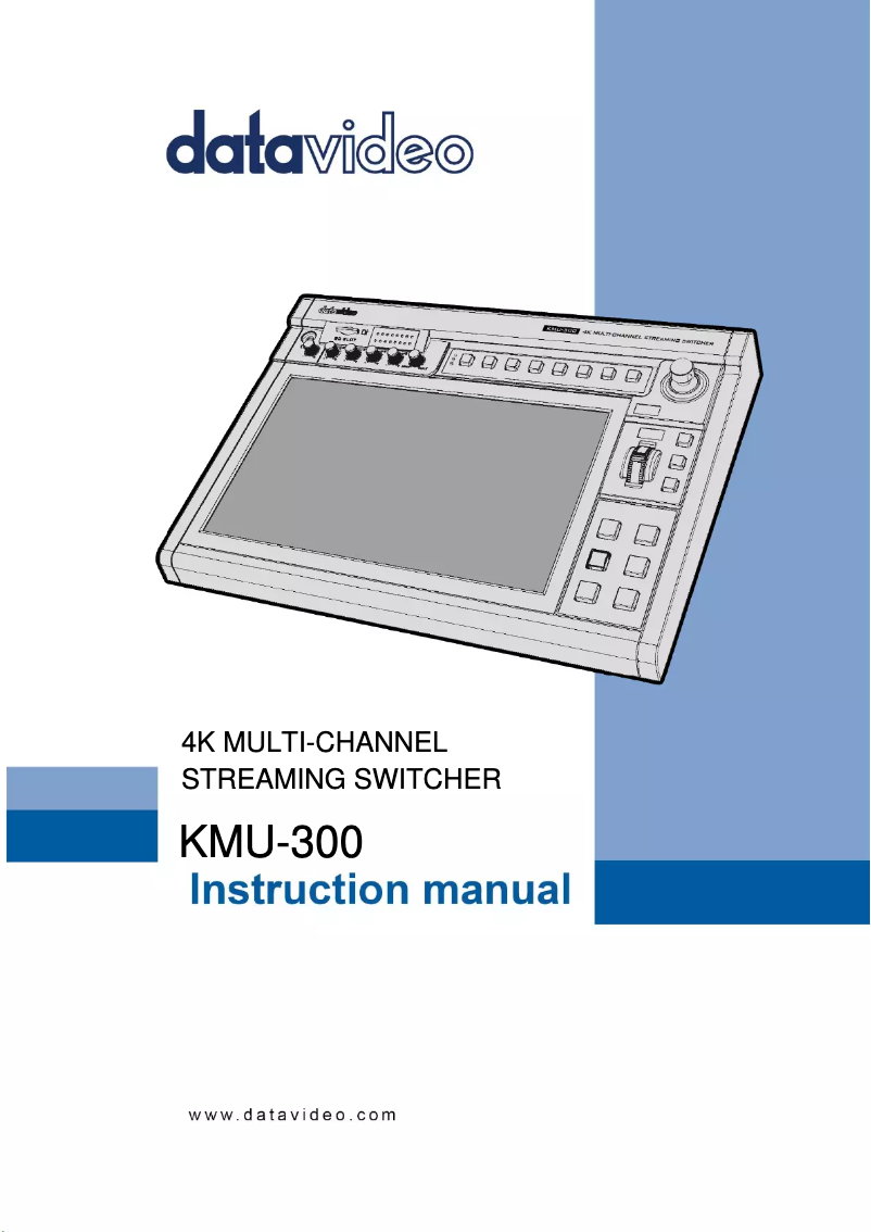 Image de la première page du manuel de l'appareil KMU-300