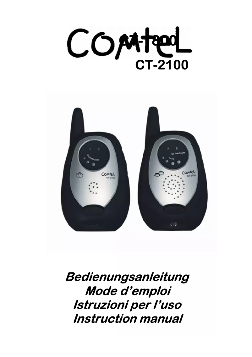 Page n°1 - Manuel utilisateur Comtel CT-2100