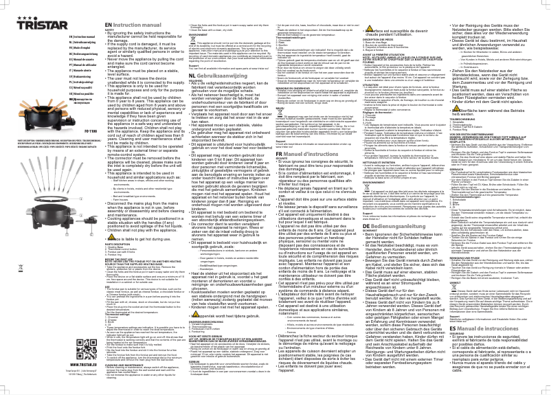 Image de la première page du manuel de l'appareil FO-1108