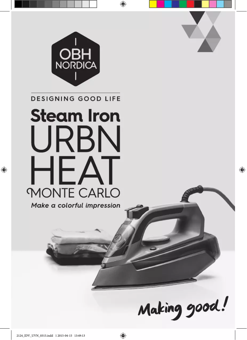 Image de la première page du manuel de l'appareil URBN Heat Monte Carlo 2124
