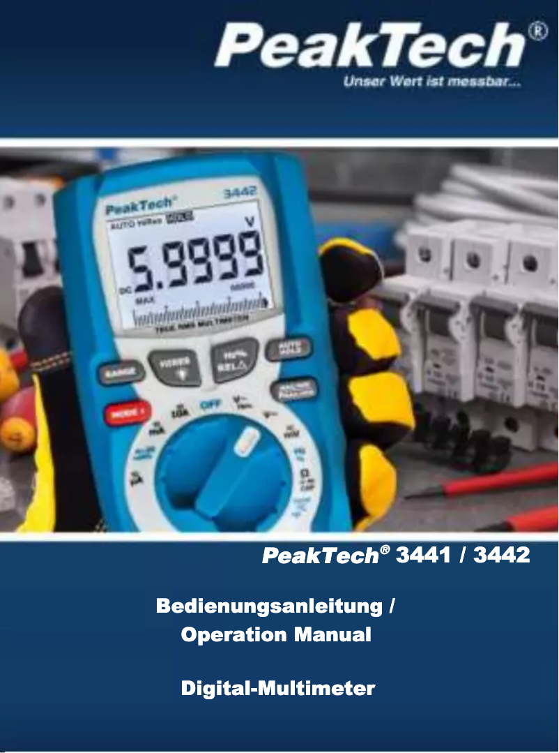 Image de la première page du manuel de l'appareil P3442