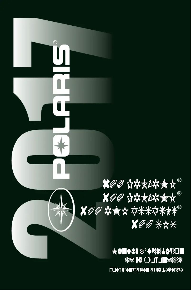 Page 1 de la notice Manuel utilisateur Polaris 800 Pro-RMK 174 (2017)