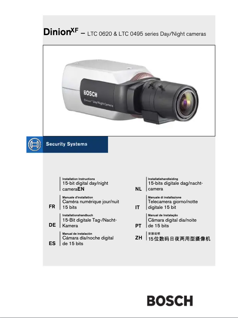 Image de la première page du manuel de l'appareil DinionXF-LTC 0620