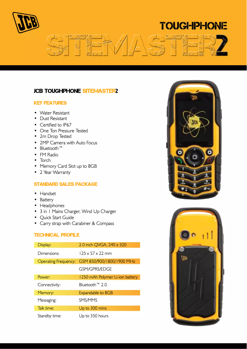 Image de la première page du manuel de l'appareil Sitemaster 2