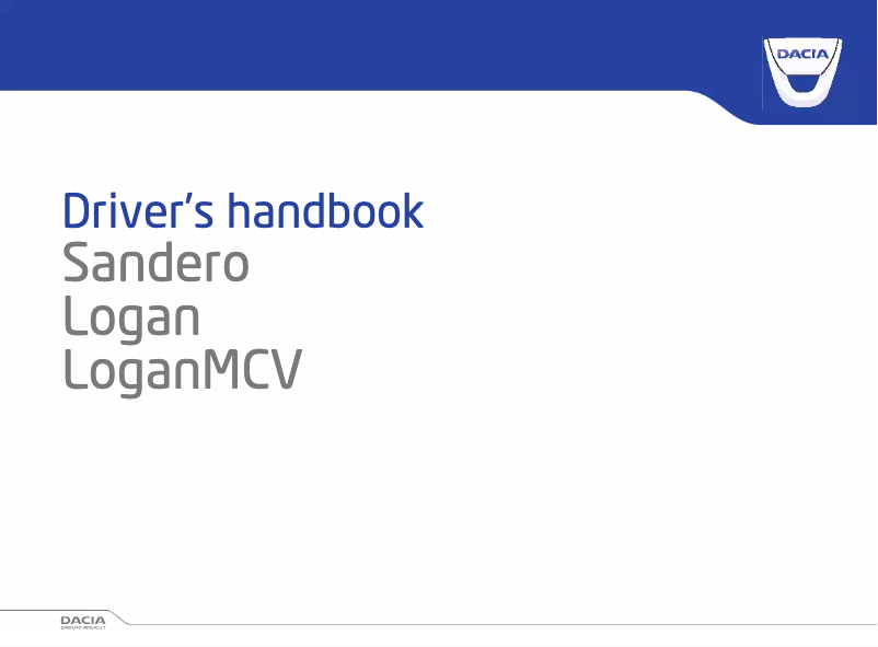 Page 1 de la notice Manuel utilisateur Dacia Logan MCV (2014)