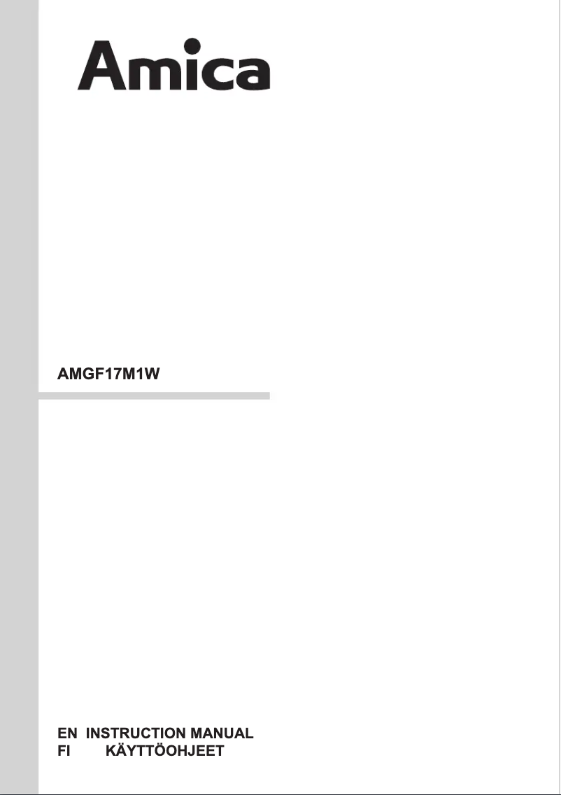 Image de la première page du manuel de l'appareil AMGF17M1W