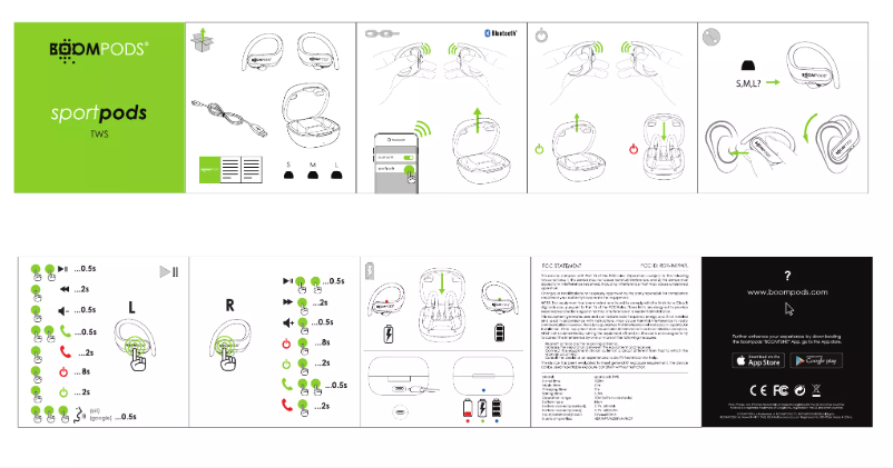 Image de la première page du manuel de l'appareil SportPods TWS