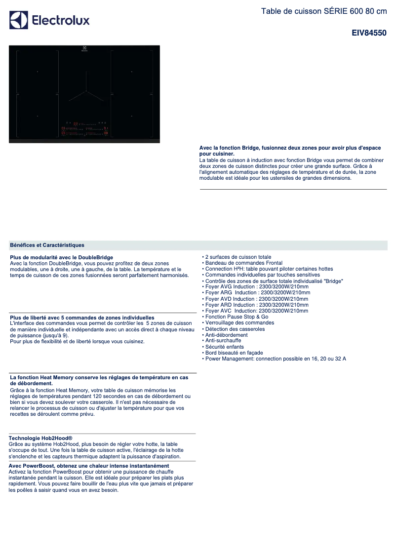 Image de la première page du manuel de l'appareil EIV84550