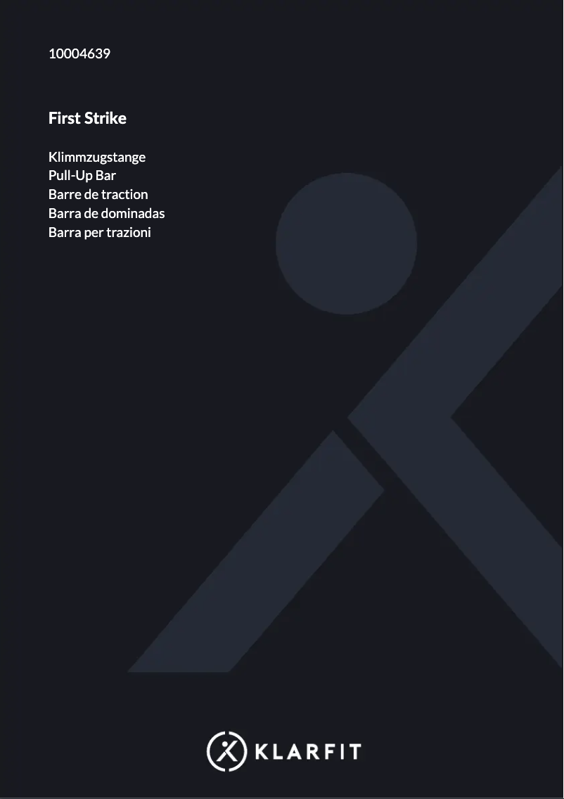 Page n°1 - Manuel utilisateur Klarfit First Strike