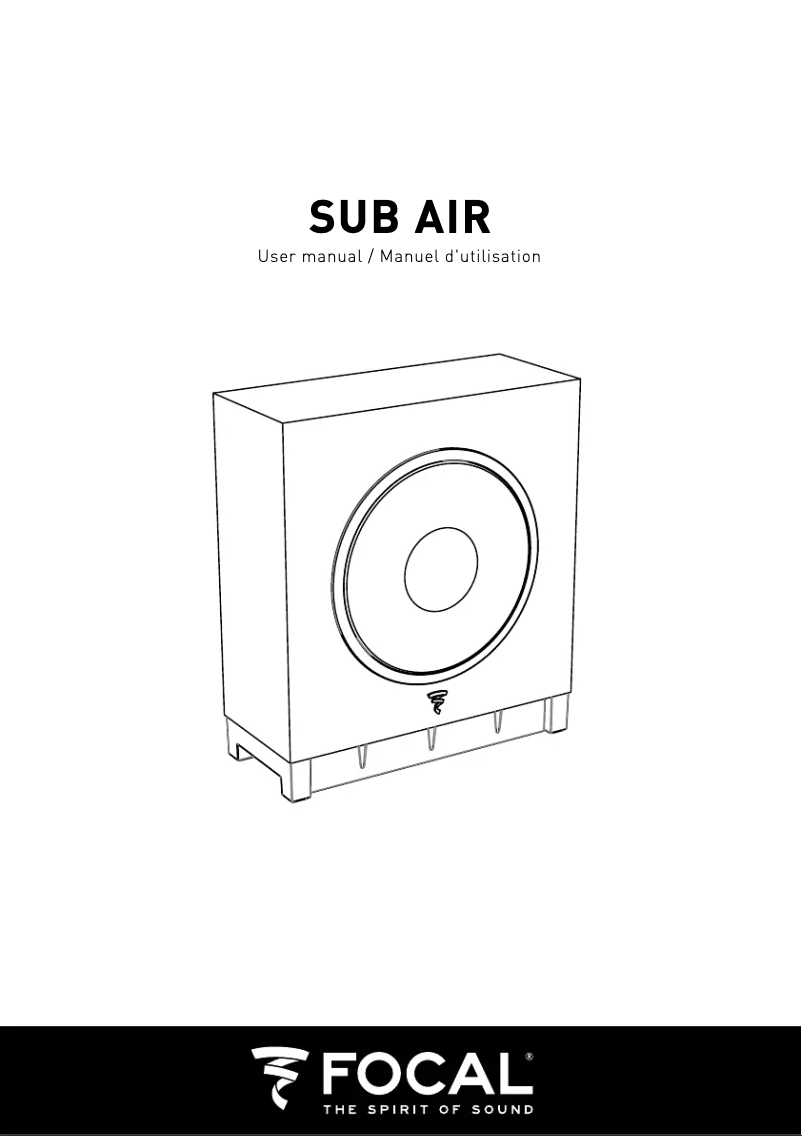 Page 1 de la notice Manuel utilisateur Focal Dome 5.1 Flax