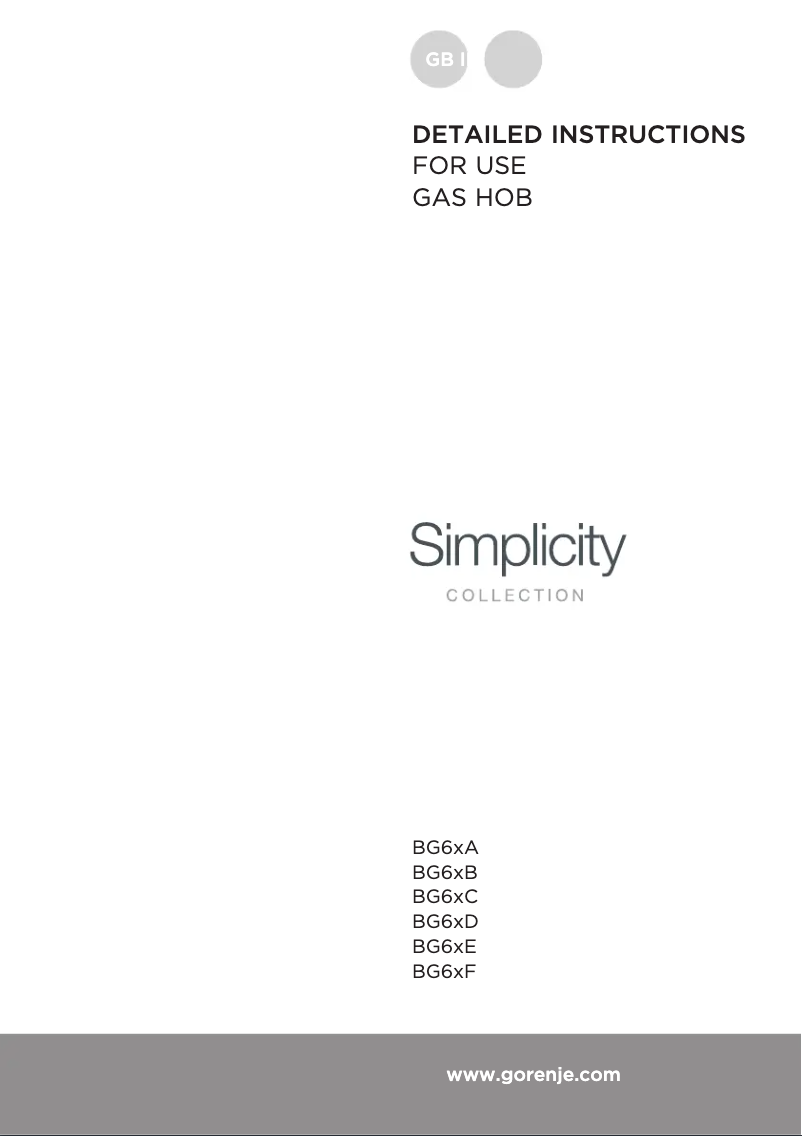 Image de la première page du manuel de l'appareil GT641SYB