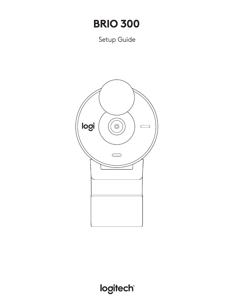 Page 1 de la notice Manuel utilisateur Logitech Brio 300