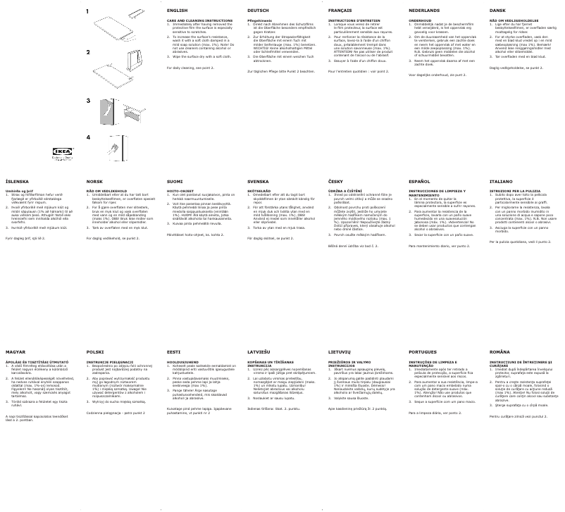Page 1 de la notice Mode d'emploi Ikea VIKANES