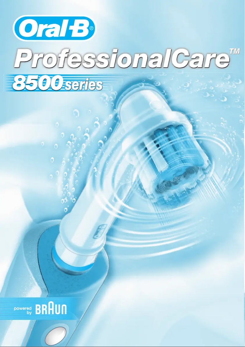 Página 1 del manual Manual de usuario Braun Oral-B Professional Care 8500