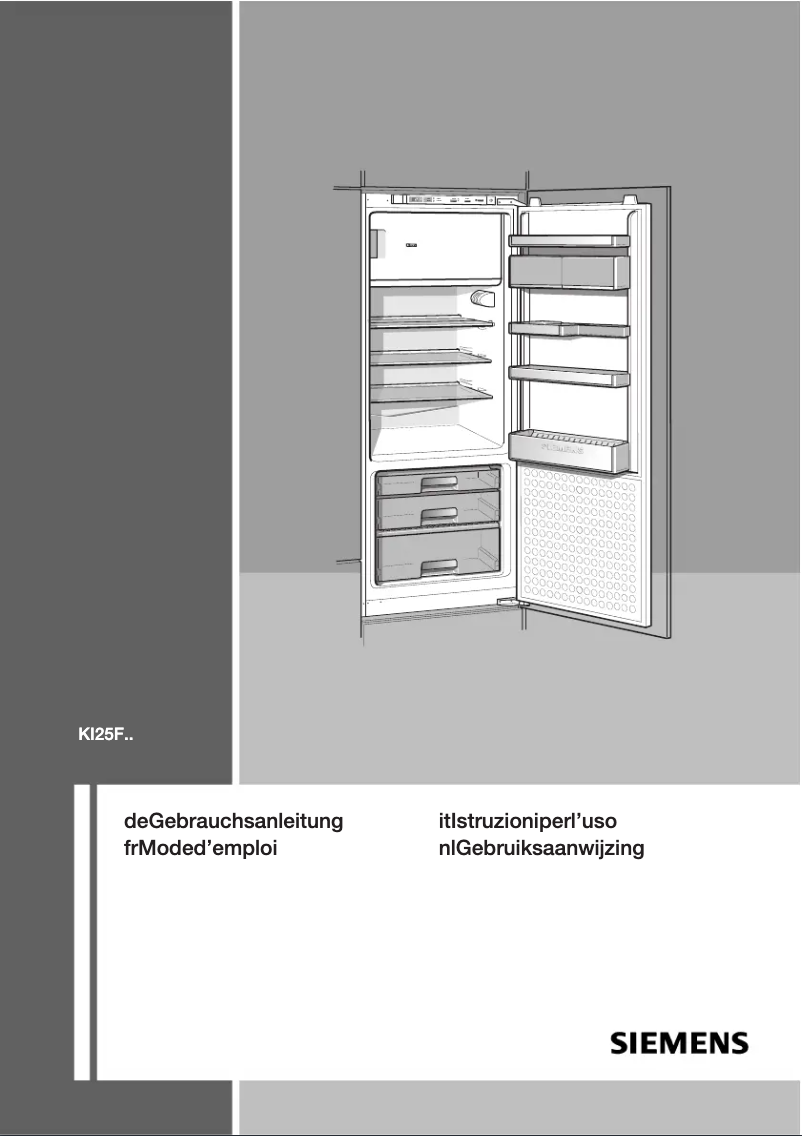 Page 1 de la notice Manuel utilisateur Siemens KI25FA65