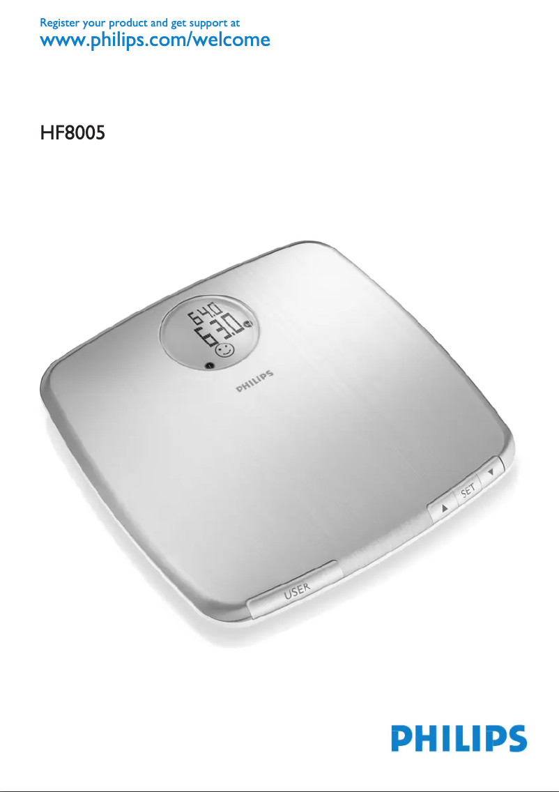 Image de la première page du manuel de l'appareil HF8005