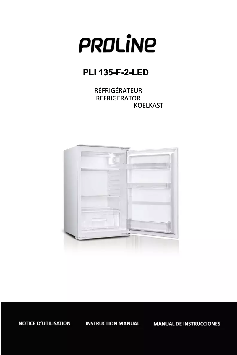 Page n°1 - Manuel utilisateur Proline PLI135-F-2-LED