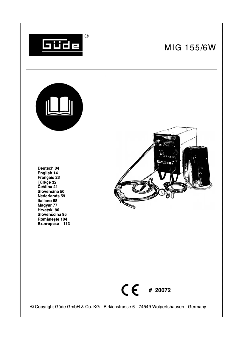 Page n°1 - Manuel utilisateur Güde 20072