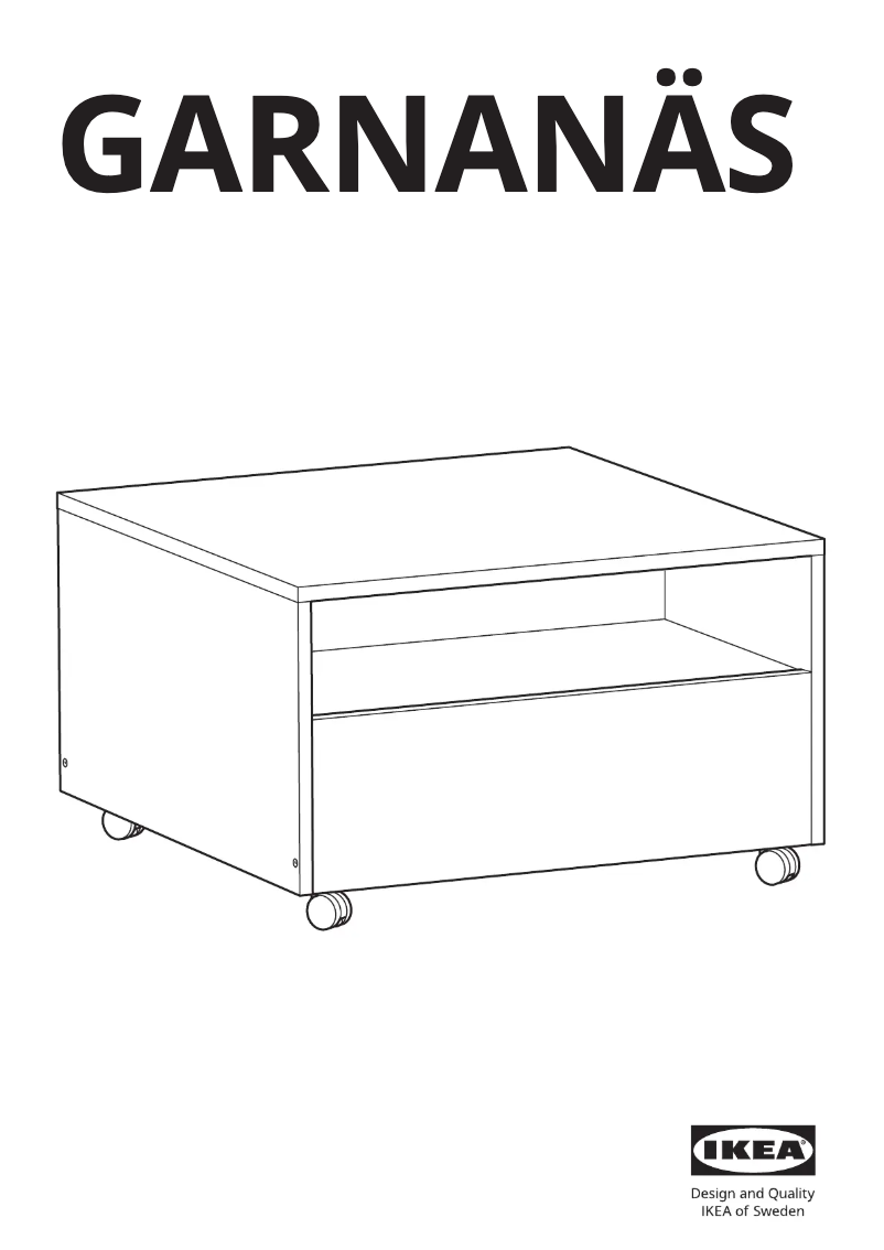 Image de la première page du manuel de l'appareil GARNANÄS 005.565.08