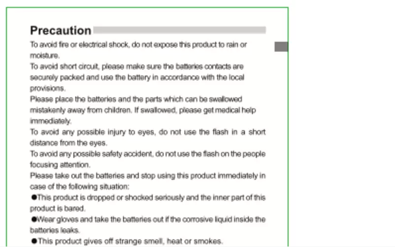 Image de la première page du manuel de l'appareil Speedlite YN685