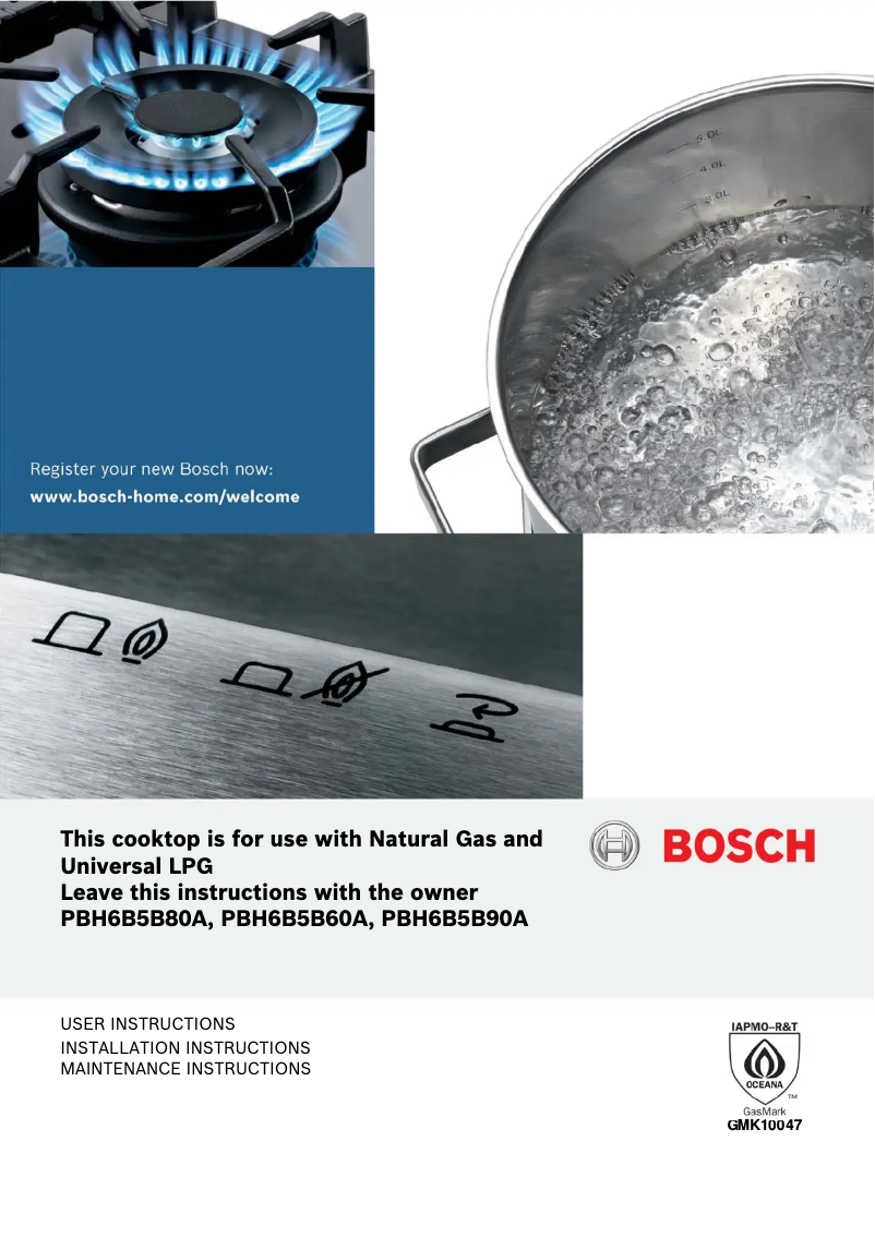 Página 1 del manual Manual de usuario Bosch PBH6B5B60A