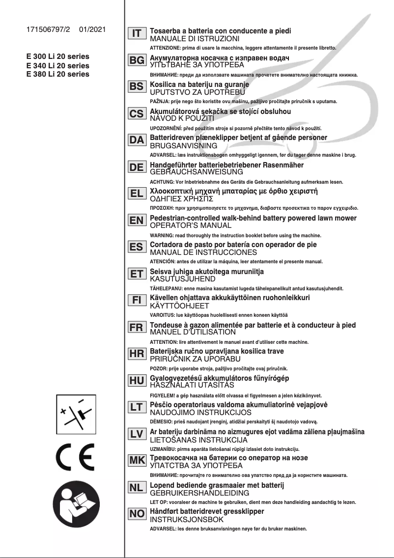 Page n°1 - Manuel utilisateur Stiga Collector 132 AE Kit