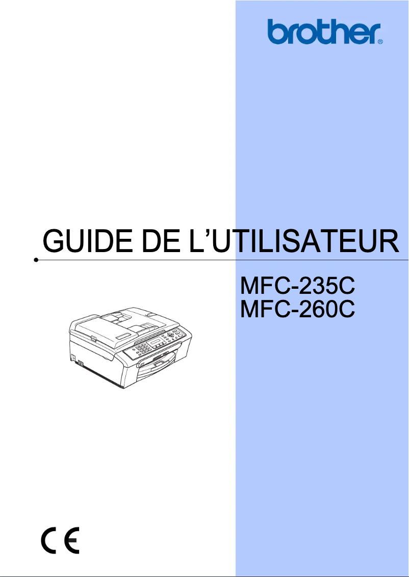 Page n°1 - Manuel utilisateur Brother MFC-260C