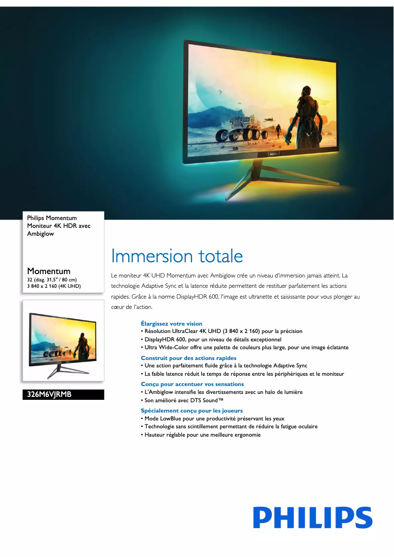 First page image of the manual for Momentum 326M6VJRMB