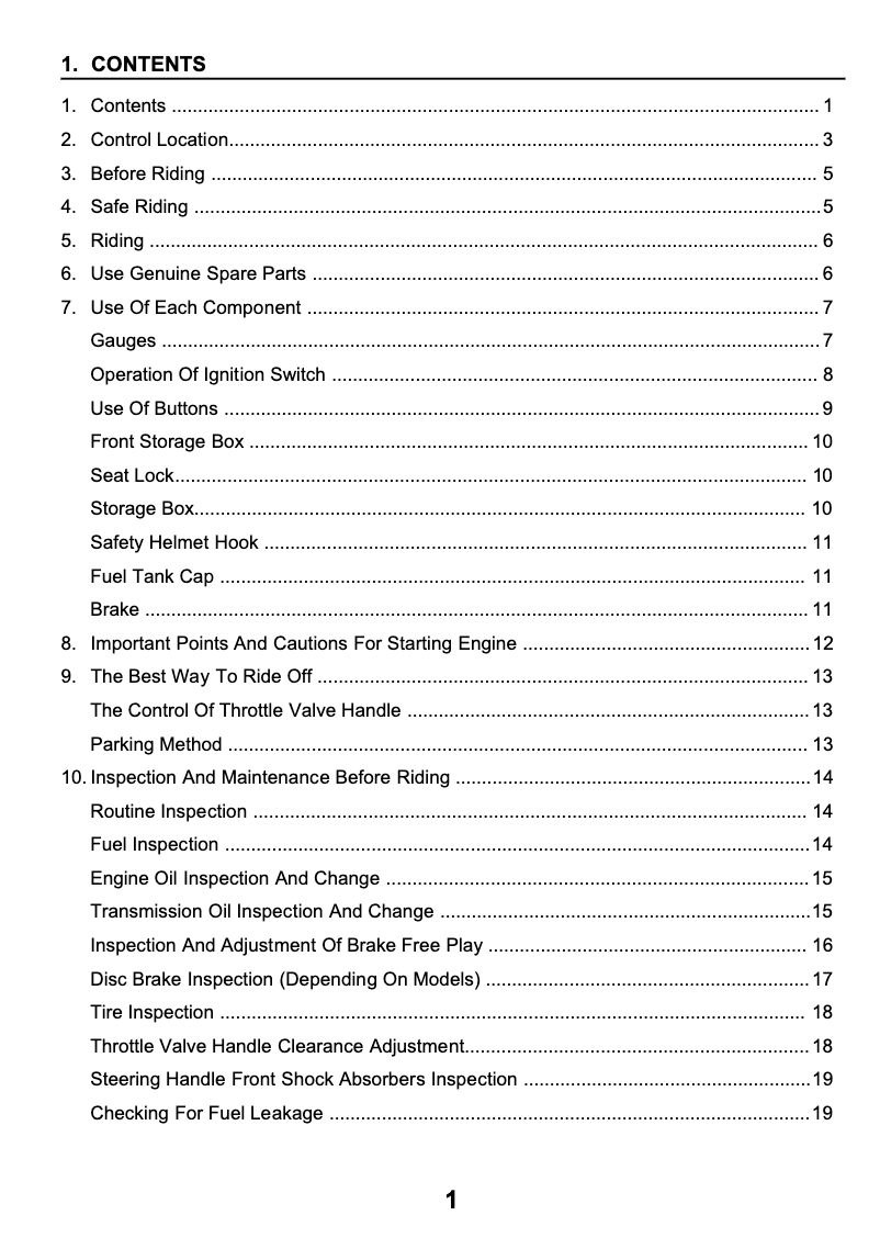 Image de la première page du manuel de l'appareil Euro MX 125