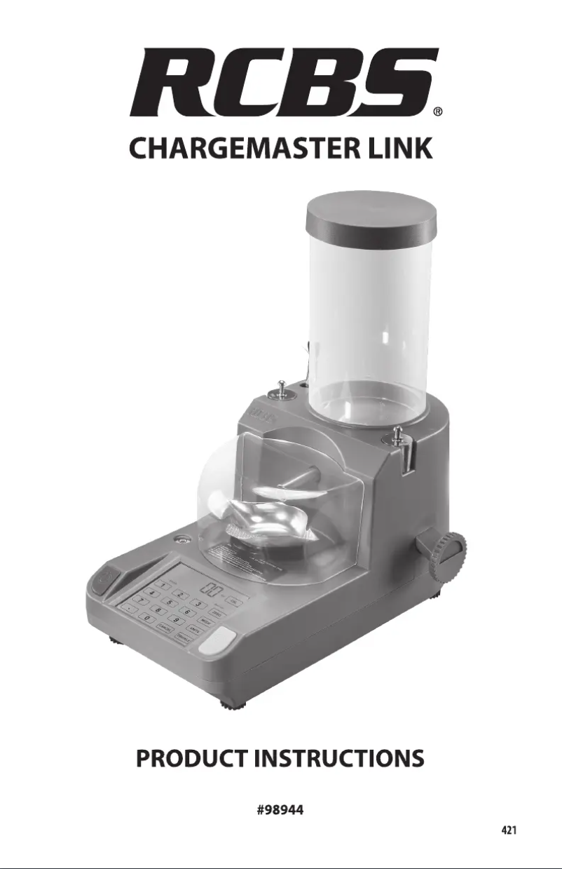 Page 1 de la notice Manuel utilisateur RCBS ChargeMaster Link