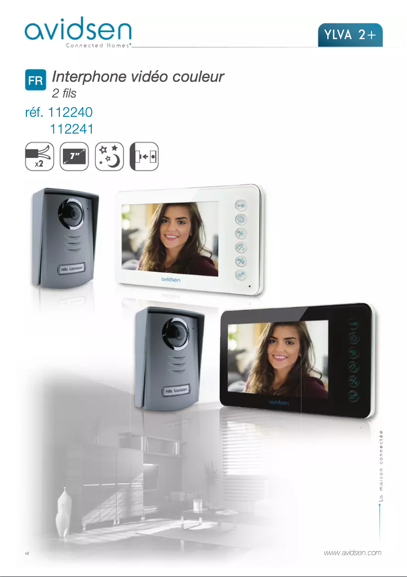 Page 1 de la notice Manuel utilisateur Avidsen Ylva