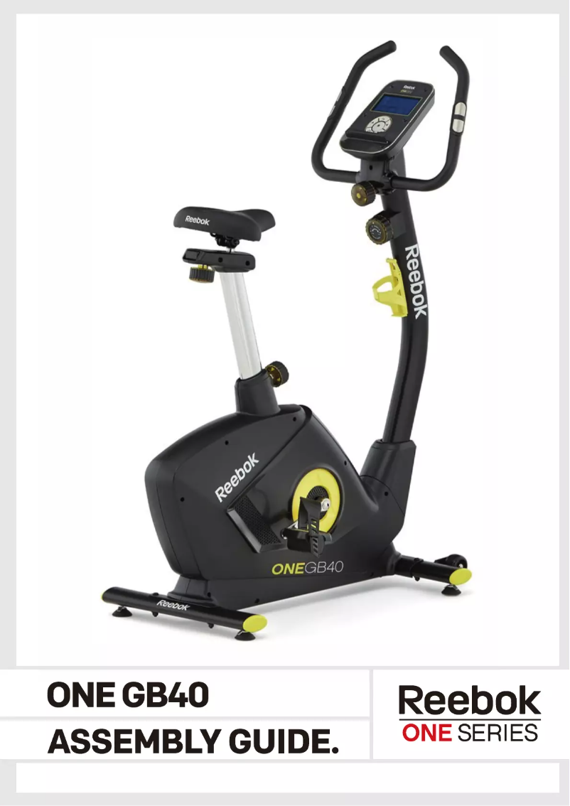 Image de la première page du manuel de l'appareil One GB40