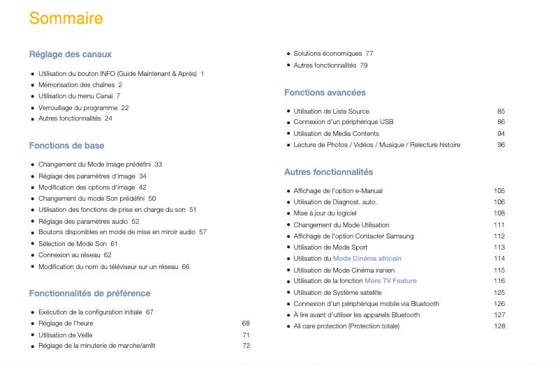 Image de la première page du manuel de l'appareil UA32M5100AS