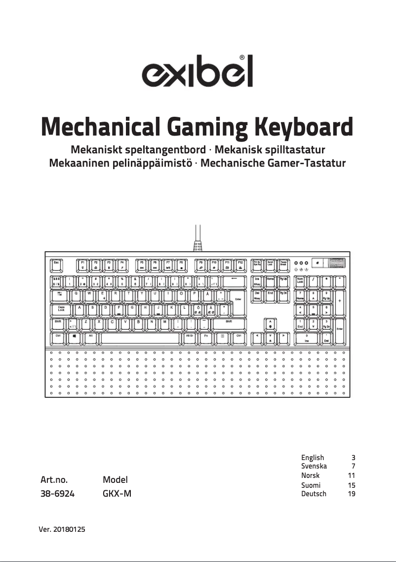 Image de la première page du manuel de l'appareil GKX-M