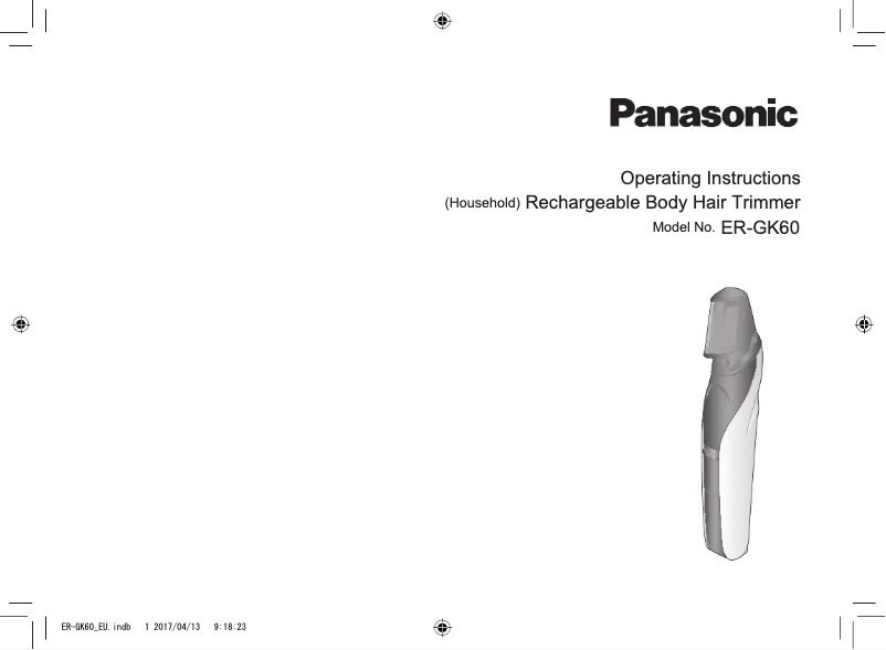 Imagen de la primera página del manual del dispositivo ER-GK60