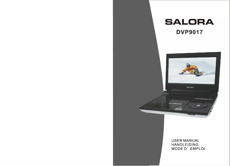 Page 1 de la notice Manuel utilisateur Salora DVP9017