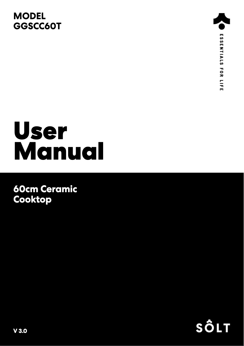 Page n°1 - Manuel utilisateur Sôlt GGSCC60T