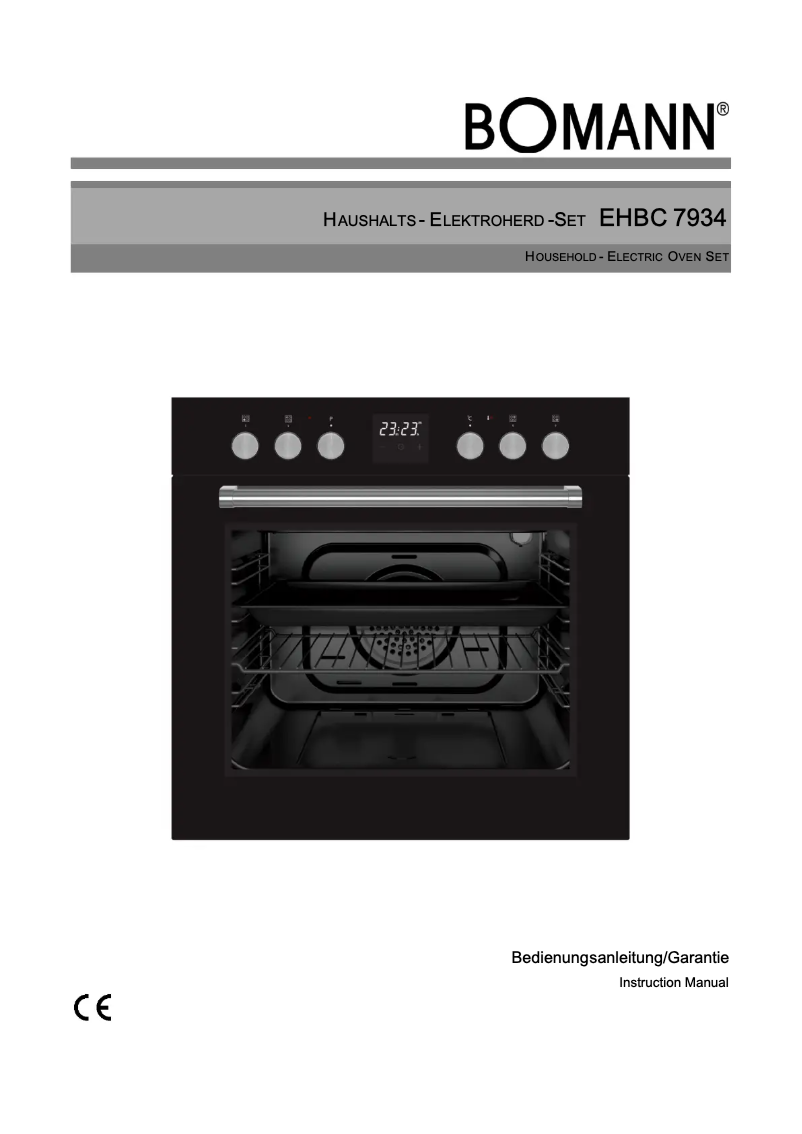 Page n°1 - Manuel utilisateur Bomann EHBC 7934